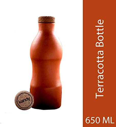 Kandy Ecofriendly Bottles - Terracotta Water Bottle with Capacity 650 Ml