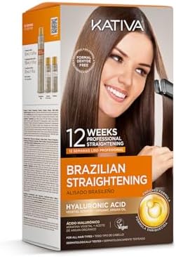 Kativa Brazilian Straightening Kit, 12 Weeks of Home Use
