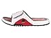 Nike Jordan Men's Jordan Hydro XIII Retro White/Black/Gym Red Sandal 12 Men US