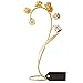 Matashi Crystal Flower Table Ornament Floral Arrangement | Elegant Home or Office Décor | Intricate Stem and Petal Details | Gift for Thanksgiving, Christmas, New Year (Gold, Red & Yellow Crystals)