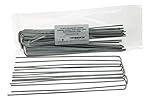 12 Inch Galvanized Garden Staples/Stakes/Pegs Heavy Duty Rust Resistant Steel...