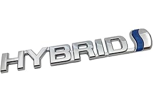 GO-UPP 3D Metal Hybrid Car Side Fender Rear Trunk Emblem Badge Decals Sticker for Jeep Dodge Mercedes BMW Mustang Volvo Nissa