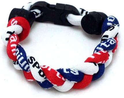 Titanium Bracelet (Red/White/Navy, 9 inch)