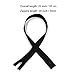 Mmei 40 pcs 20 Inch (50 cm) Nylon Invisible Zippers for Tailor Sewer Sewing Craft Crafter's Special (Black)