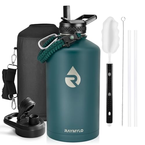 RAYMYLO 3,8L isolierte Edelstahl‑Thermosflasche, 3‑lagiges Vakuum‑Edelstahl