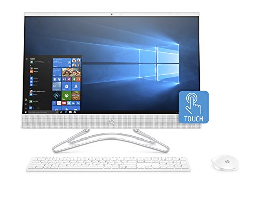 HP 24-inch All-in-One Computer, Intel Core i5-8250U, 12GB RAM, 1TB Hard Drive, Windows 10 (24-f0060, White) (Renewed)