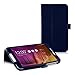 kwmobile Elegant synthetic leather case for Asus Fonepad 8 FE380CG ME380CXG FE380CXG in dark blue with convenient STAND FEATURE