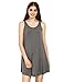 ROMWE Women's Sleeveless Summer Swing Tank Sundress Grey XL