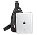 Meng Anna Leather Sling Chest Bag Waterproof Backpack Single Shoulder Crossbody Bags