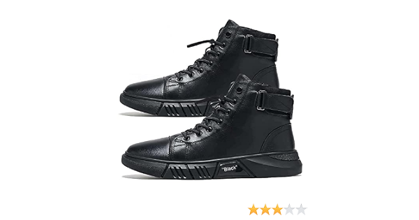 Amazon.com: Martini' Black Plus - Botas de cuero Martin de alta calidad  italiana para hombre, puntera redonda, con plataforma, impermeables,  antideslizantes, absorción de golpes : Ropa, Zapatos y Joyería