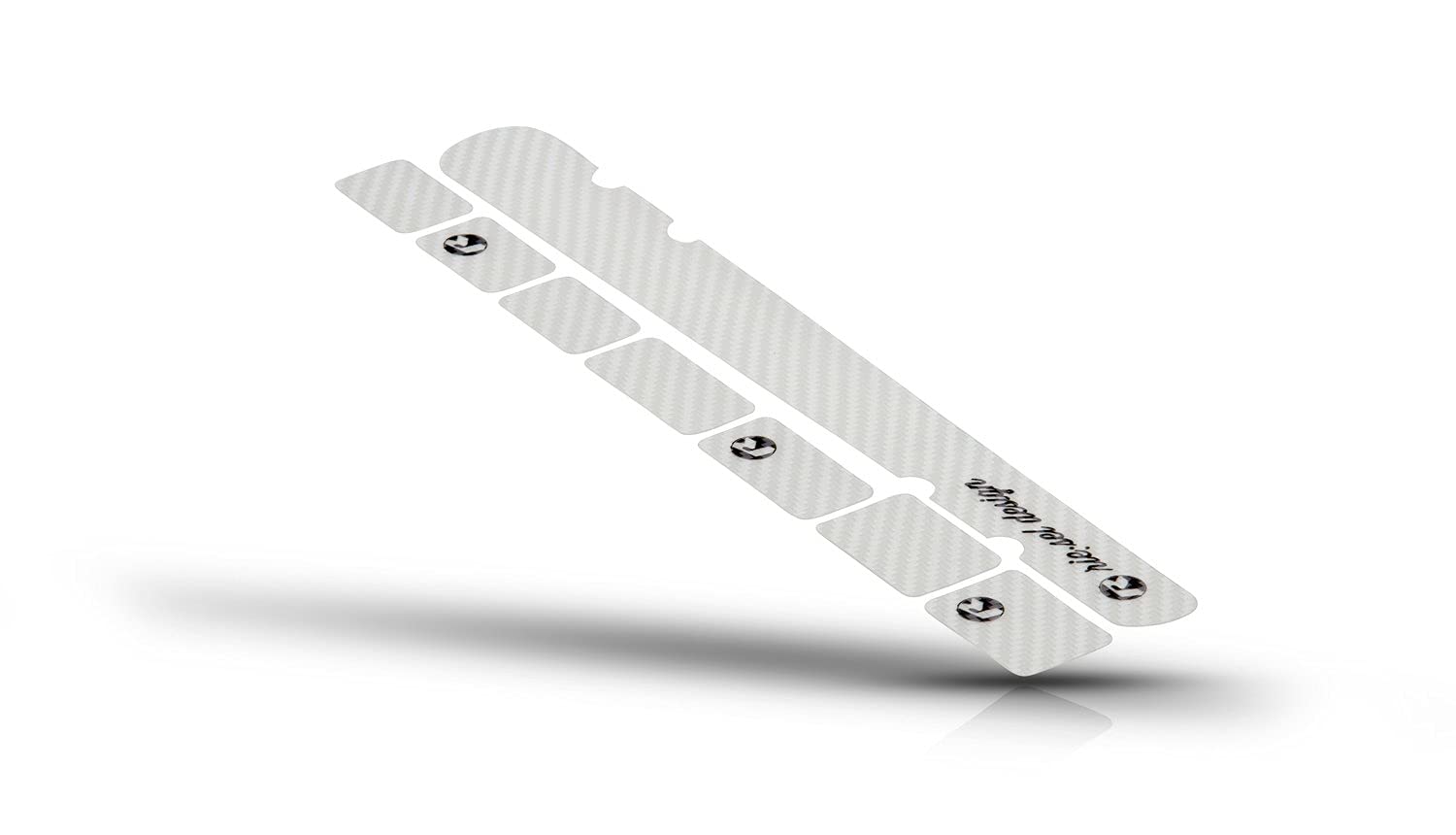 Riesel Design Carbon Optic-Clear Sticker for Bicycle Frame Base + 7 Patches