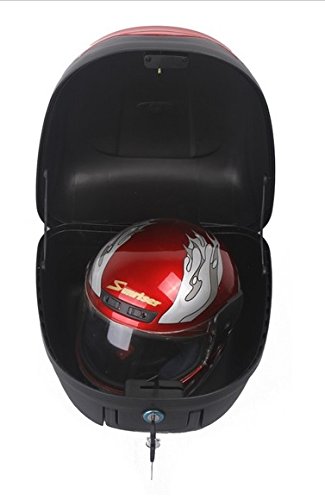 image for MMG Motorcycle Scooter Top Box Tail Trunk Luggage Box (Medium, 29Lt - 