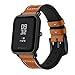 Kartice Compatible Amazfit Bip Band,Huami Amazfit Bip Bands Hybrid Leather Strap Replacement Buckle Strap Wrist Band for Amazfit Bip Smartwatch. (Brown2)