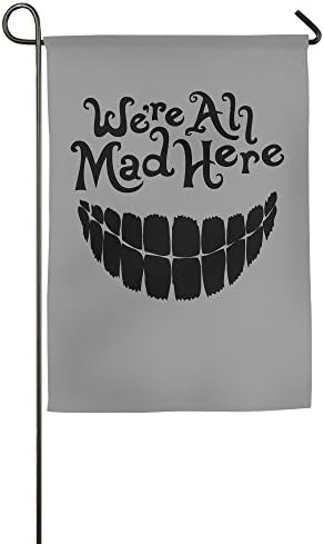 DEJML Custome Evil Teeth We're All Mad Here House Home Flag 1827inch
