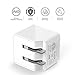 AUKEY USB Wall Charger, ULTRA COMPACT Dual Port 2.4A Output & Foldable Plug for iPhone X / 8 / 7 / Plus, iPad Air 2 / Mini 4, Samsung Galaxy and More