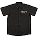 Soilwork Men's Embroidered Logo With Anchor Work Shirt Large Black
