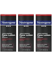 Neutrogena Triple Protect Men's Daily Face Lotion with Broad Spectrum SPF 20 Sunscreen, Men's Anti-Aging Facial Moisturizer to Soothe Razor Irritation & Relieve Dry Skin, 3 x 1.7 fl. oz