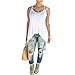 Merryfun Women's Sexy Asymmetric Hem Strap Top Casual Backless Shirt Vest
