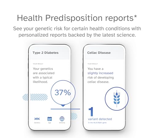 23andMe Health + Ancestry Service: Personal Genetic Test, Health Predispositions, Carrier Status, Wellness, Traits, Ancestry Reports, Lineage, DNA Test (Before You Buy See Important Test Info Below)