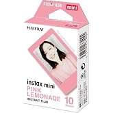Fujifilm Instax Mini Film Variety Pack &ndash; Contact Sheet, Stone Gray, Sprinkles, Rainbow, Pink Lemonade, Mermaid Tail &ndash; (10 Sheets) &ndash; Compatible with Mini Cameras (Pink Lemonade / 10 Sheets)