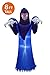 Joiedomi 8 FT Halloween Inflatable Giant Spooky Warlock with Build-in LEDs Blow Up Inflatables for Halloween Party Indoor, Outdoor, Yard, Garden, Lawn Decorations