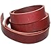 TOFL Genuine Top-Grain Leather Strap | 72 Inches Long | 3/4 Inch Wide | 1/8 Inch Thick (7-8 oz) | 1 Leather Strip for DIY Arts & Craft Projects, Clothing, Jewelry, Wrapping | Burgundy