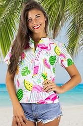 KING KAMEHA Hawaiian Blouse-Shirt Women
