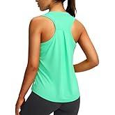 Women's Workout Tops Racerback Athletic Tank Tops Sleeveless Loose Fit Yoga Running Gym Shirts for Women