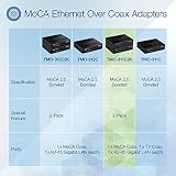 TRENDnet MoCA 2.0 Ethernet Over Coax Adapter 2 Pack Gigabit LAN TMO-311C2K view 2