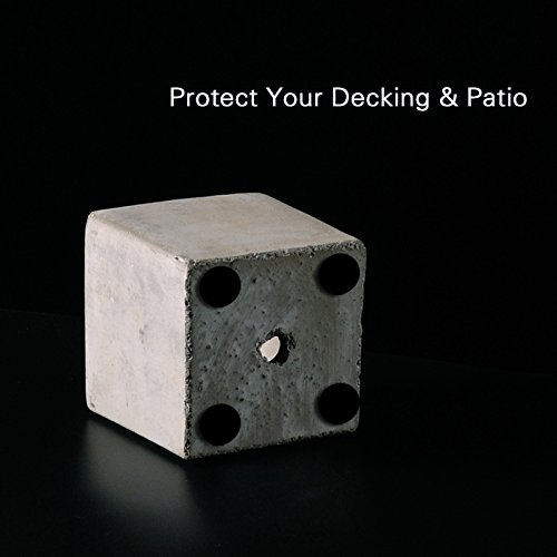 Ndier 24Pcs Blumentopf-Füße Unsichtbare Blumentopf-Riser - Heavy Duty Anti-Rutsch-Riser für Pflanzentöpfe Schwarz (12 + 4 + 8 verschiedene Stil)