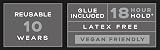 Eylure Luxe Velvet Noir Afterdark Wispy Layered Faux Mink False Lashes view 2