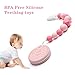 Baby Teething Toys BPA Free Silicone Teether Chew Egg with Pacifier Clip Cute and Effective Pain Relief Pink Cookie for Stylish Girl