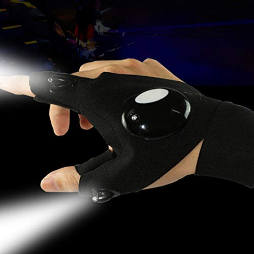 Starmood Angelhandschuh LED-Taschenlampe Handschuhe Fingerlose Taschenlampe Outdoor Werkzeug Angeln Camping Wandern… – Bild 6