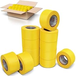 Yellow Flagging Tape 12 Pack - Non-Adhesive