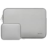 MOSISO Water Repellent Neoprene Sleeve Bag Cover Compatible with 13-13.3 inch Laptop with Small Case, Gray