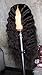 Helene Glueless Lace Front Wigs Long Natural Water Wave Swiss Natural Black Synthetic Lace Front Wig Natural Hairline Heat Resistant Fiber Lace Wigs For Women (24Inch Black Color)