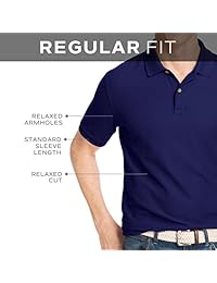 Van Heusen playera tipo polo mangas cortas, estampado estilo paneles de ventana, para hombre.