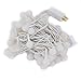 LEDwholesalers LED Color-Changing Linkable 16 Feet Christmas Light String with 50 RGB Globes with White Wires, X072RGB ÿ