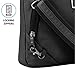 Lewis N. Clark Anti-theft Crossbody Purse + Sling Bag for Women, Men, Travel or Work with RFID Blocking Technology, Slash Resistant Material, Locking Zippers & Adjustable Shoulder Strap, Onyx