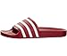 adidas Originals Men's Adilette Slide Sandal,Scarlet/White/Scarlet,9 M US