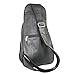 Genuine Leather Backpack Chest Pack Daypack Sling Bag Shoulder Bag Black