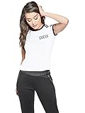 GUESS Factory Women's Zetta Sequined Logo Ringer Tee