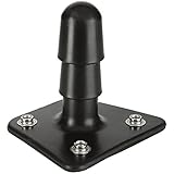 Doc Johnson Vac-U-Lock Accessories - Black Plug With Snaps - Secures Dildo to Vac-U-Lock Harness