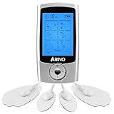 TENS Unit ARINO TENS Unit Muscle Stimulator Electronic Pulse Massager Pain Relief Machine Massager Rechargeable Pulse Impulse Massager With 16 Modes 4 Pads (FDA Approved)