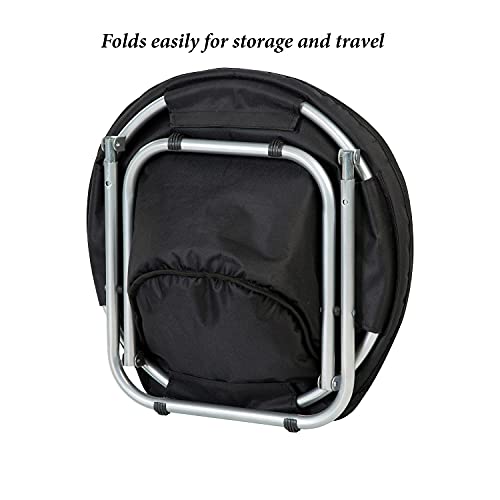 Etna Folding Pet Cot Chair Portable Round Fold Out Elevated Cat Bed