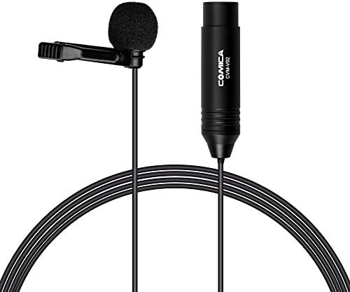 Yunchenghe CVM-V02O XLR Omnidirectional Lavalier Microphone Interview, For Canon/Sony/Nikon/Camcorders/Panasonic/Zoom / H4n / H5 / H7 / TASCAM Audio Recorders SmartMixer