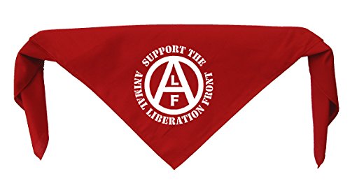 Animal Liberation Front (ALF) Bandanna - Vegan Vegetarian Rights Welfare Anti Authority Anarchy Human Testing Meat is Murder Social Political Class War Activism Anarchism Anarcho Punk Earth Head Scarf