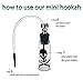 Formax420 Portable Glass Bottle Hookah Send Random Color