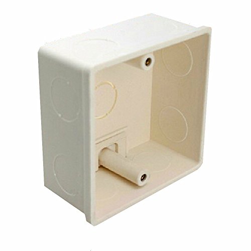 2pcs 86x86x40mm Recessed Electrical/Outlet Mounting Box White