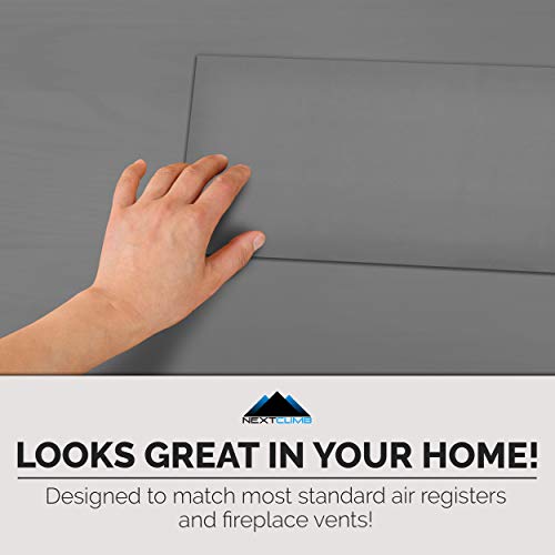 5.5" x 12 " Extra Magnetic Floor Vent Covers (3-Pack) Stronger Magnet for Floor Air Registers (Grey) for RV, Home HVAC, AC and Furnace Vents (Not for Ceiling Vents(